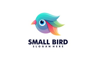 Small Bird Gradient Colorful Logo