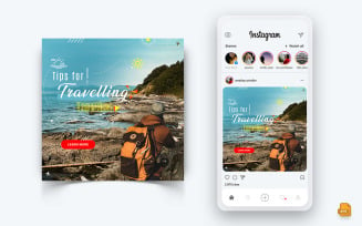 Travel Explorer and Tour Social Media Instagram Post Design-16