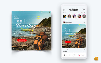 Travel Explorer and Tour Social Media Instagram Post Design-16