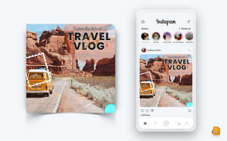 Travel Explorer and Tour Social Media Instagram Post Design-18