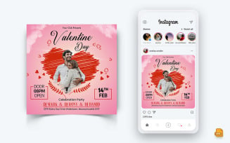 Valentines Day Party Social Media Instagram Post Design-01