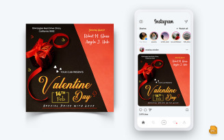 Valentines Day Party Social Media Instagram Post Design-06