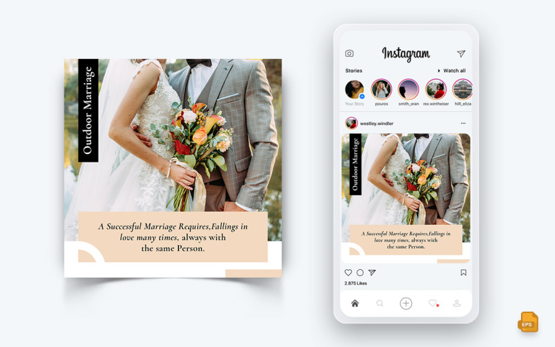 Wedding Invitation Social Media Instagram Post Design-03