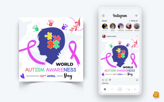 World Autism Awareness Day Social Media Instagram Post Design-04