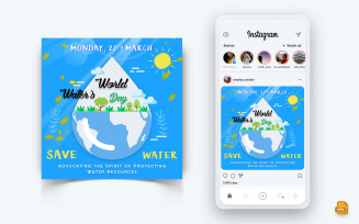 World Water Day Social Media Instagram Post Design-02