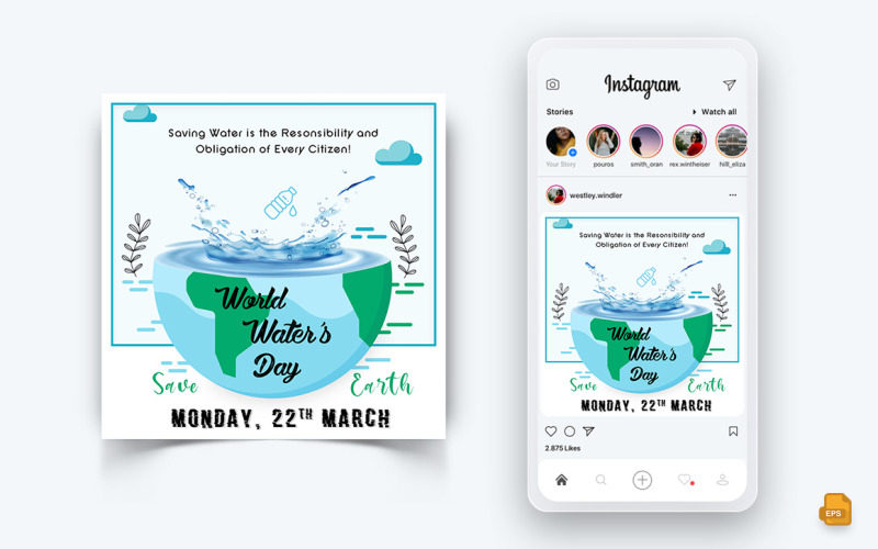 World Water Day Social Media Instagram Post Design-03