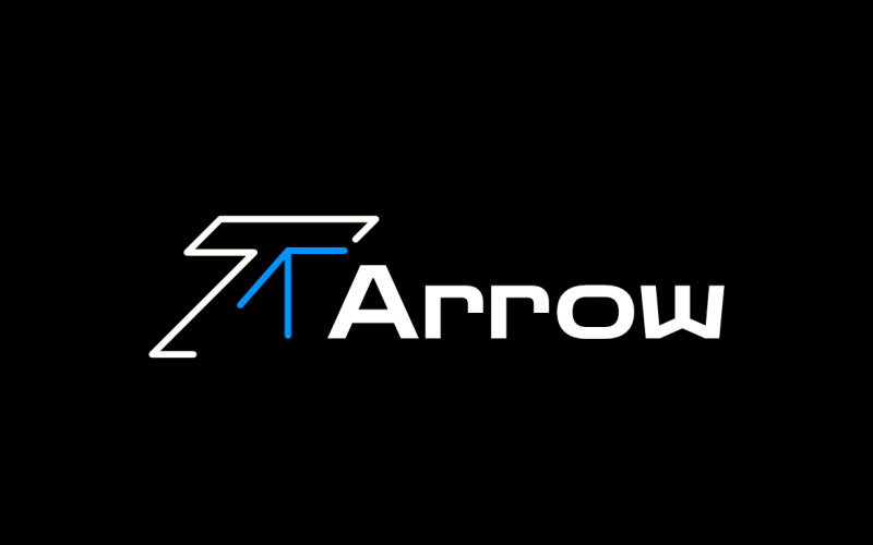 Letter T Arrow Dynamic Logo Logo Template