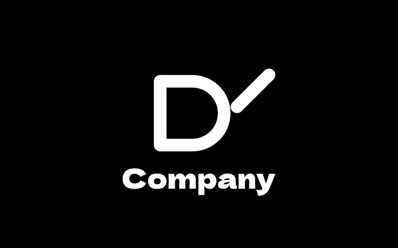 Monogram Letter DY Round Logo Logo Template