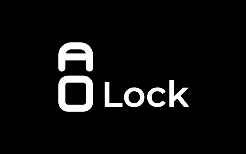 Pixel A Lock Corporate Techno Logo Logo Template