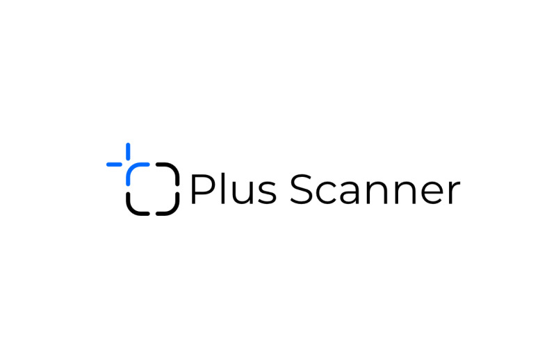 Plus Scanner Flat Device Logo Logo Template