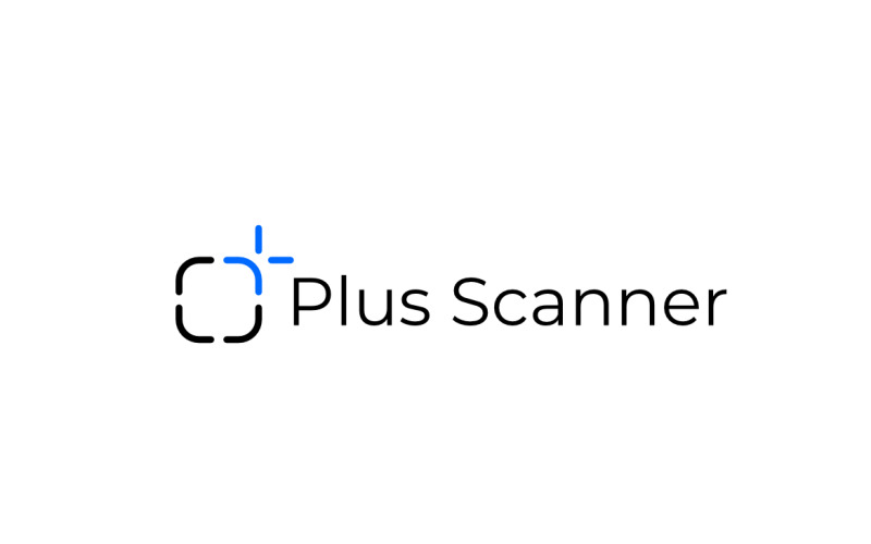 Plus Scanner Flat Device Startup Logo Logo Template