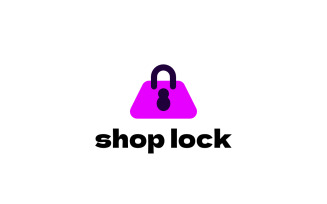 Shop Lock Seller Entrepeneur Logo