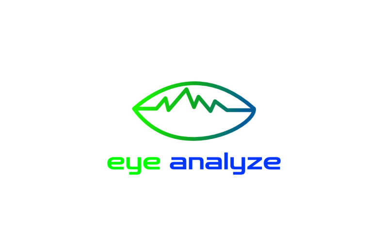 Tech Eye Analyze Gradient Logo Logo Template