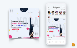 Yoga and Meditation Social Media Instagram Post Design-11