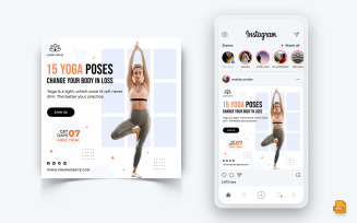 Yoga and Meditation Social Media Instagram Post Design-30