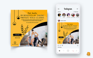 Yoga and Meditation Social Media Instagram Post Design-35