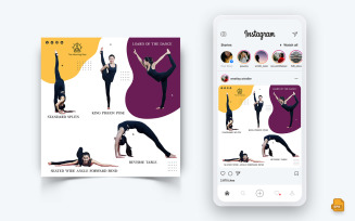 Yoga and Meditation Social Media Instagram Post Design-42