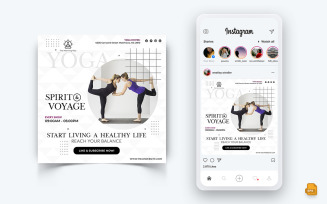 Yoga and Meditation Social Media Instagram Post Design-44