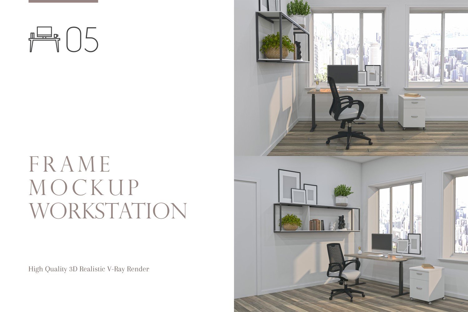 Template #266206 Mockup Workstation Webdesign Template - Logo template Preview