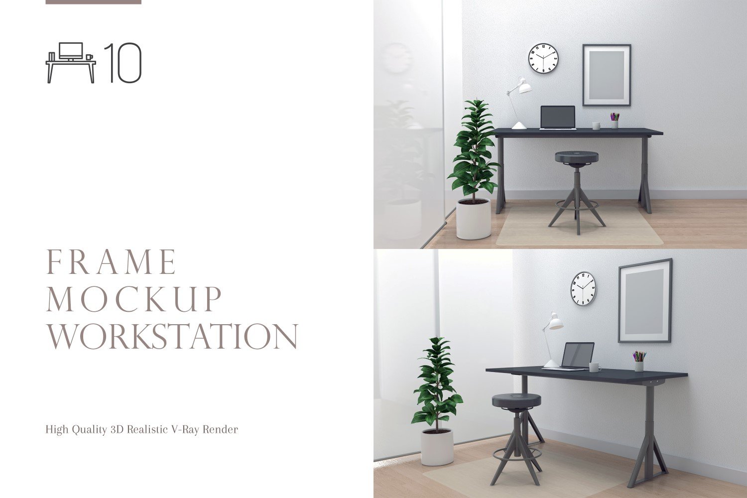 Template #266210 Mockup Workstation Webdesign Template - Logo template Preview