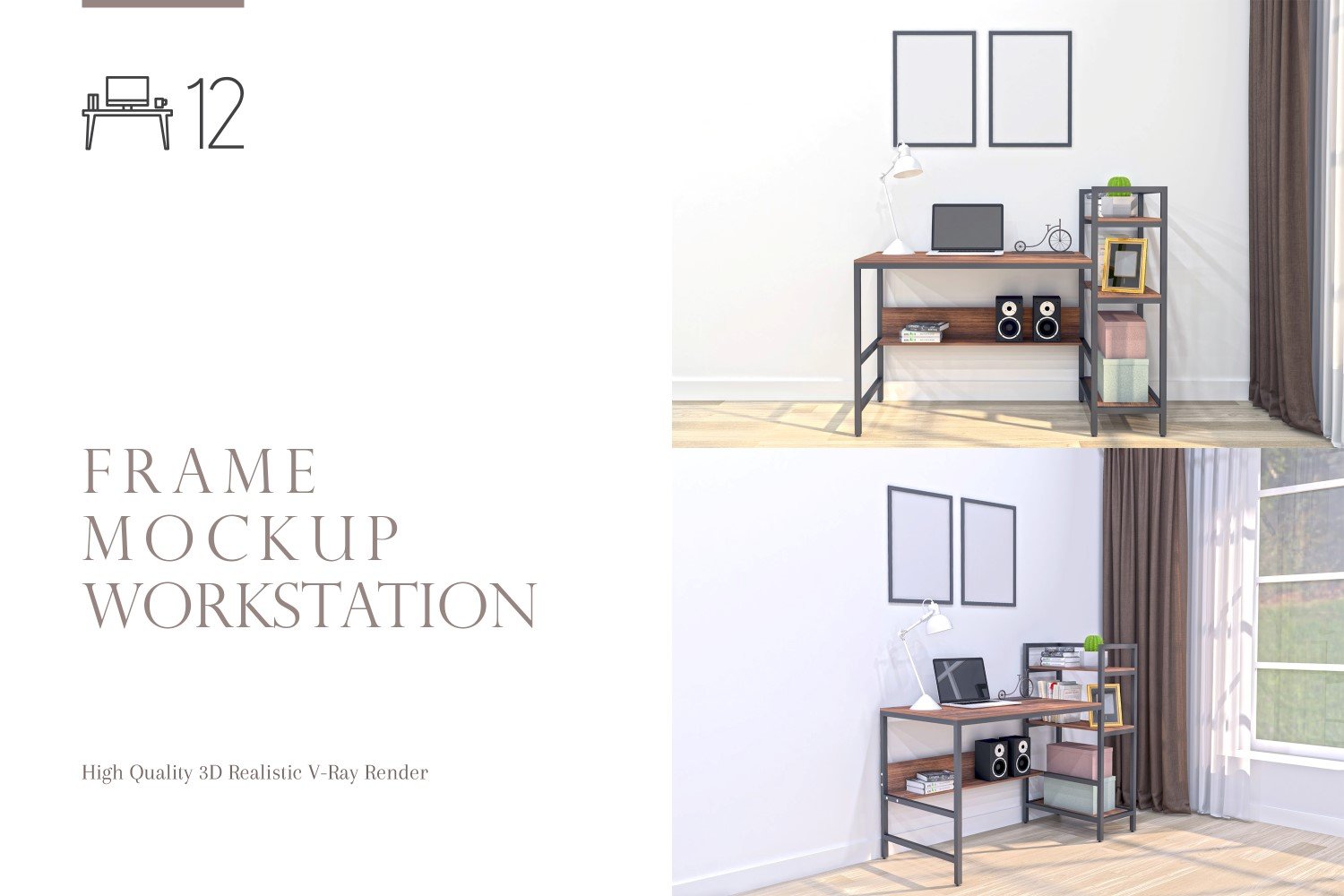 Template #266258 Mockup Workstation Webdesign Template - Logo template Preview