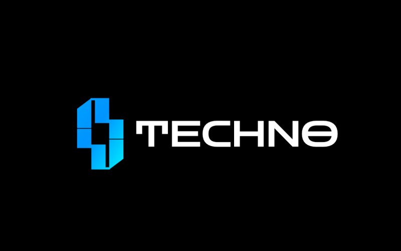 Dynamic Tech Pixel Abstract Logo Logo Template