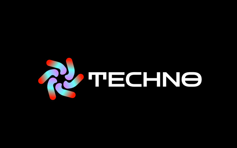 Dynamic Tech Rotation Logo Logo Template