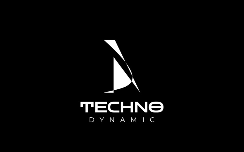 Letter A Dynamic Tech Logo Logo Template