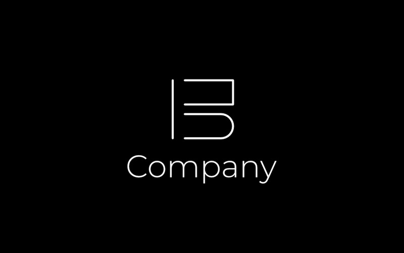 Letter B Flat Unique Logo Logo Template