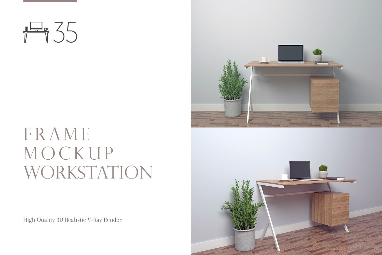 Template #266340 Mockup Workstation Webdesign Template - Logo template Preview