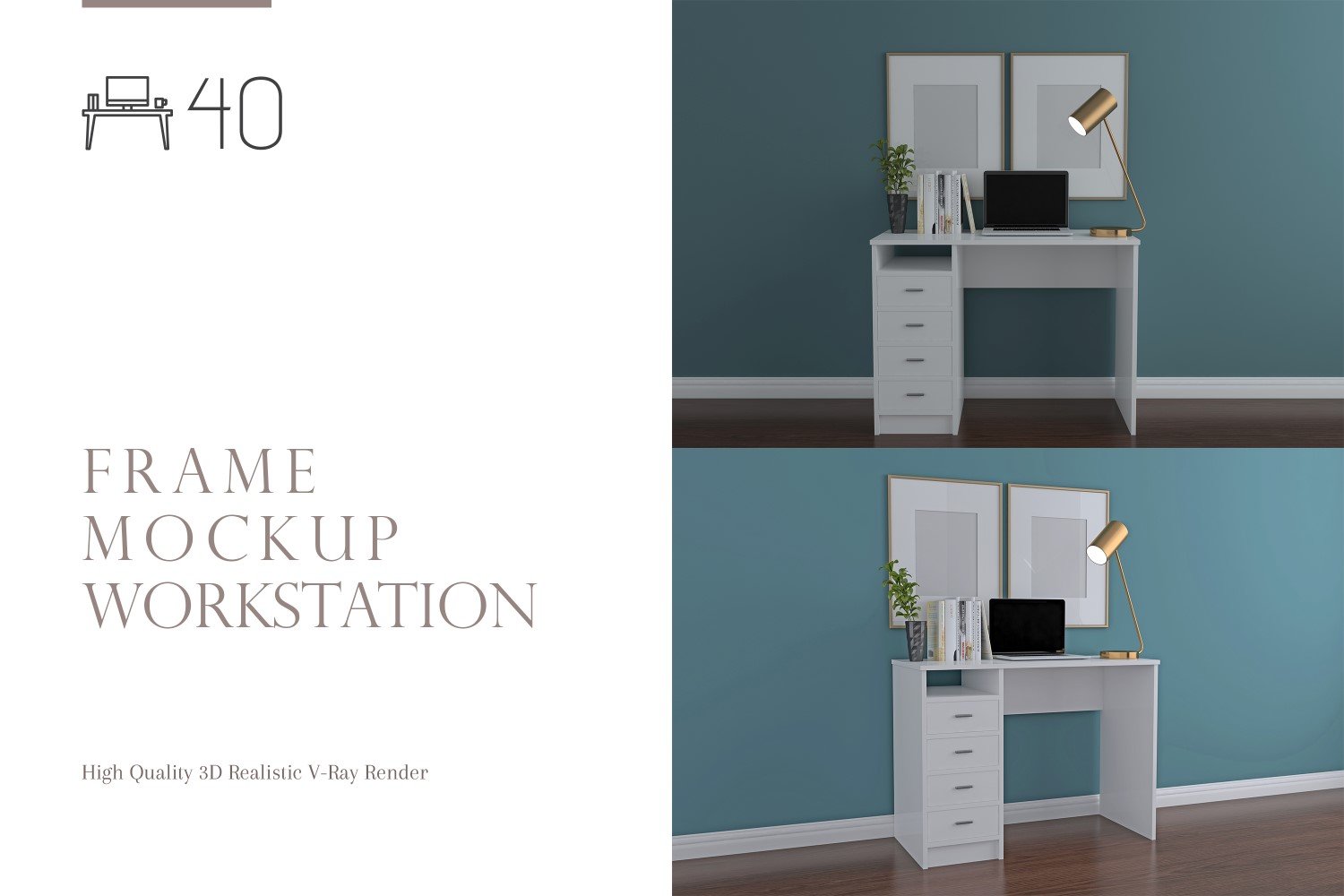 Template #266341 Mockup Workstation Webdesign Template - Logo template Preview