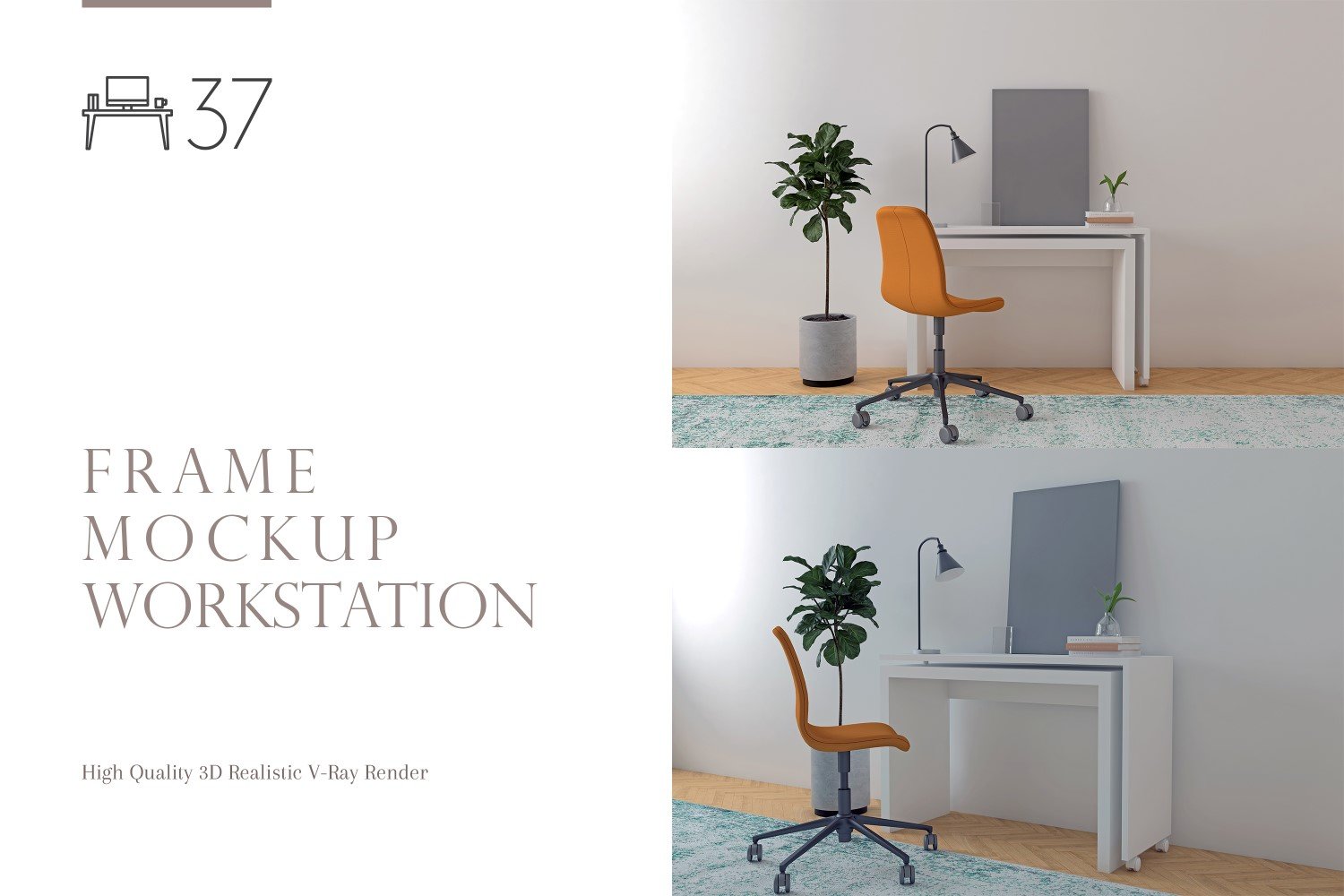 Template #266343 Mockup Workstation Webdesign Template - Logo template Preview