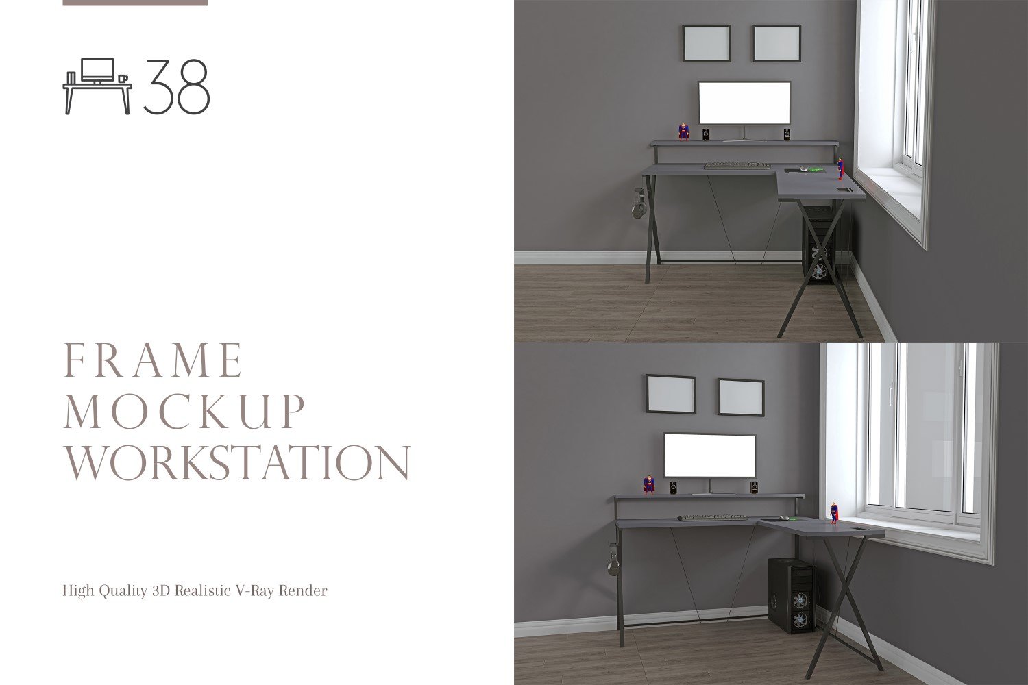 Template #266344 Mockup Workstation Webdesign Template - Logo template Preview