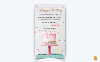 Birthday Party Celebration Social Media Story Design-04