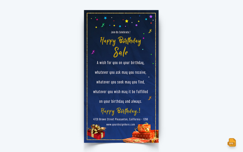 Birthday Party Celebration Social Media Story Design-07