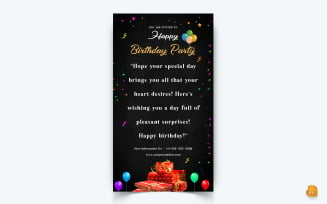 Birthday Party Celebration Social Media Story Design-12