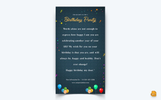 Birthday Party Celebration Social Media Story Design-14