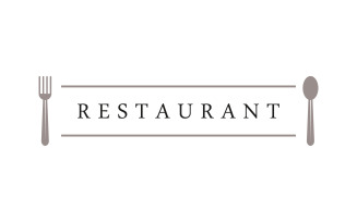 Restaurant logo illustrated on a white background