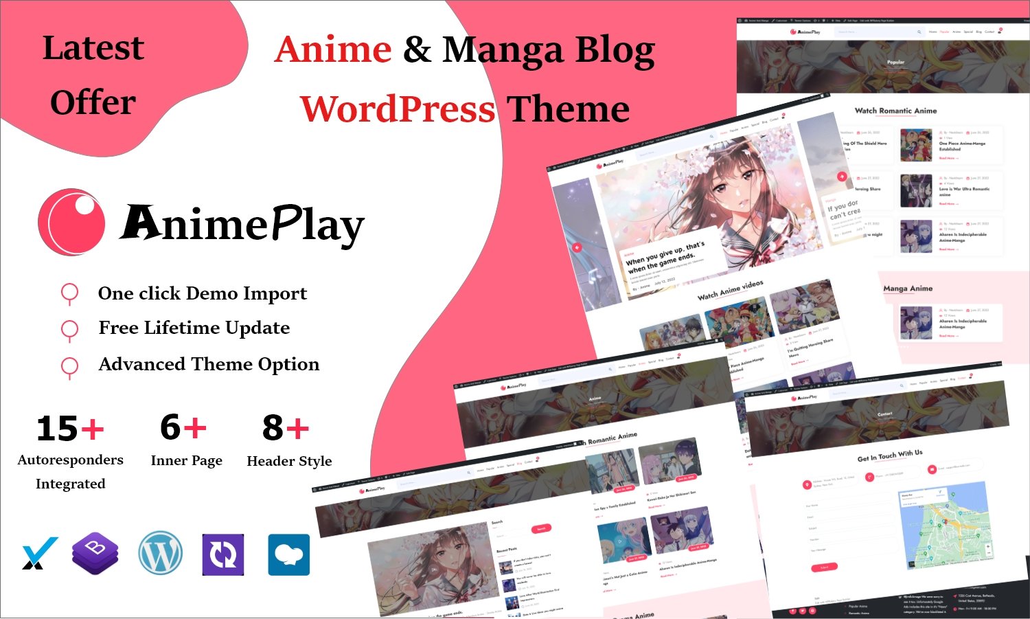 Template #266480 Anime Beauty Webdesign Template - Logo template Preview