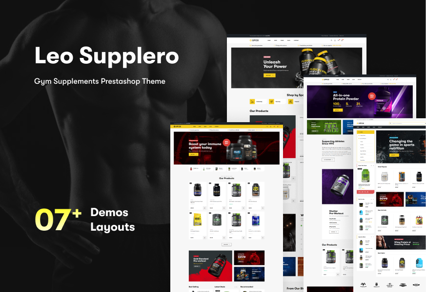 Leo Supplero - Gym Supplements Prestashop Theme