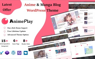 Anime And Manga Blog WordPress Theme