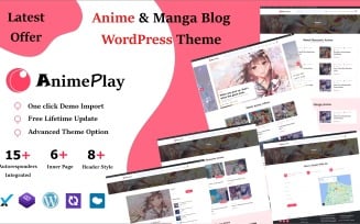 Anime Manga And Blog Magazine WordPress Theme