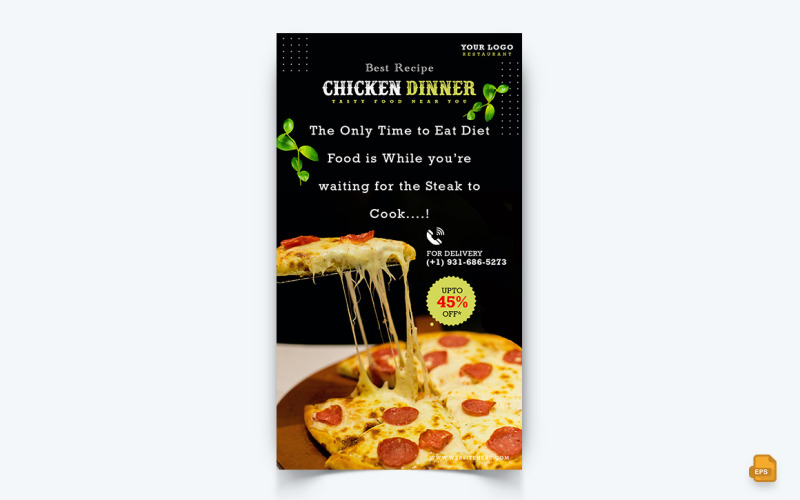 Food Restaurant Offers Social Media Instagram Story Design-14