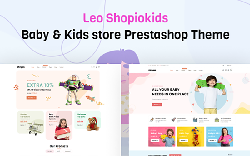 Leo Shopiokids - Baby & Kids store Prestashop Theme PrestaShop Theme
