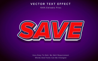 Red Editable 3d Text Effect