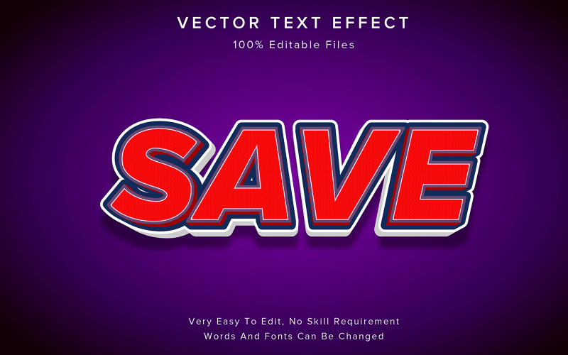 Red Editable 3d Text Effect Illustration