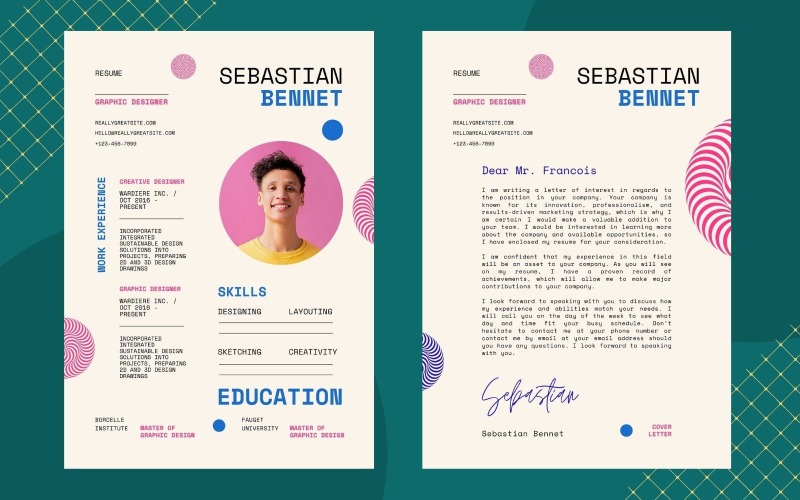 Colorful modern Creative Resume template Resume Template