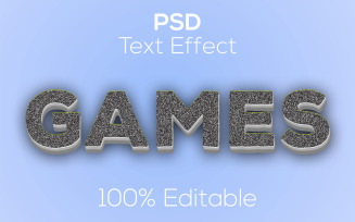 3D Games | Modern Games Psd Text Effect Template
