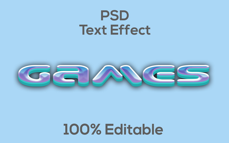 ﻿Games | Modern Games Realistic Psd Text Effect Illustration
