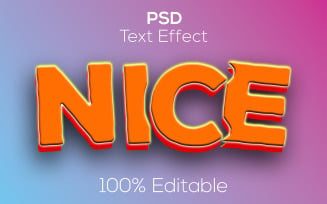 Nice | Modern Nice Psd Text Effect